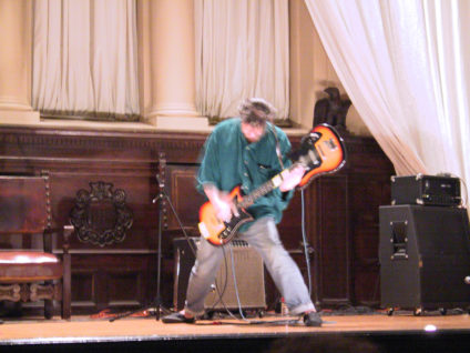 Glenn Branca, sound. at Patriotic Hall, September 29, 2001 (Photo: James Welling)